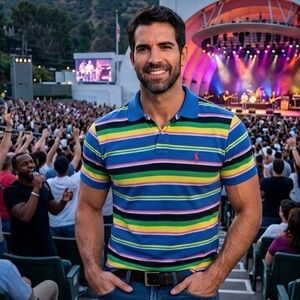 Polo by Ralph Lauren Blue Multi-Stripe Short Sleeve Polo